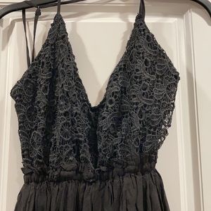 Forever 21 long black dress Size M